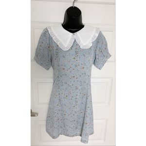 SHEIN Floral Peter Pan Collared Summer Dress‎